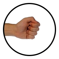 hand in rock configuration